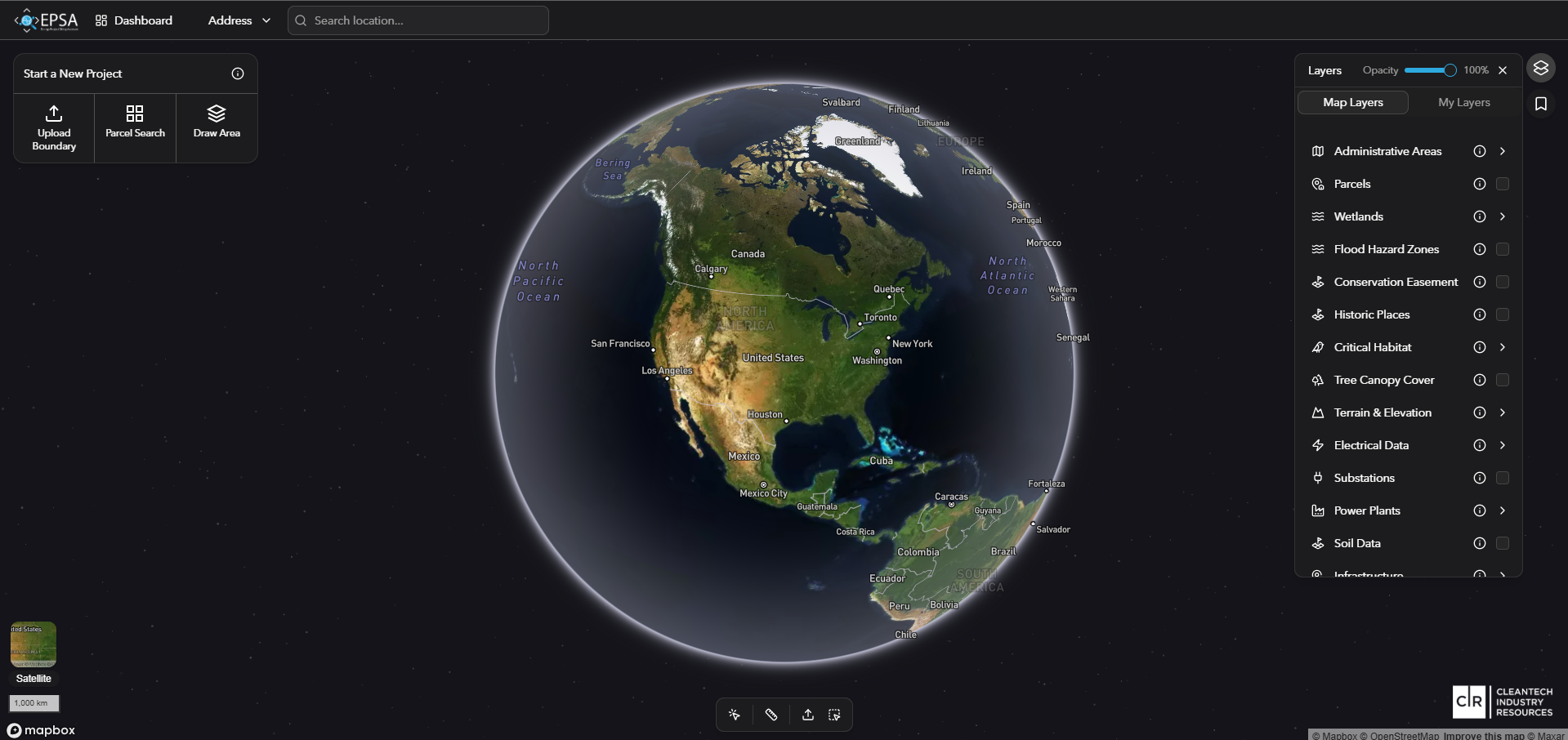 EPSA Map Page